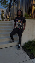 Black Flourish Graphic T-Shirt